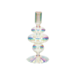 Voile Glazen Kandelaar met Parlemoer Effect – 20 cm