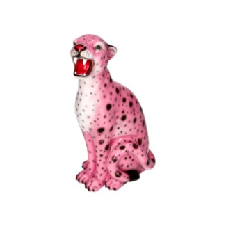 Ornament Wildcat Leopard – Pink 34 cm