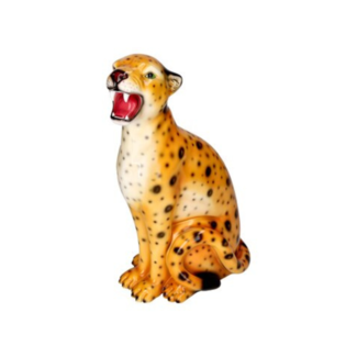 Ornament Wildcat Leopard – Oranje 34 cm