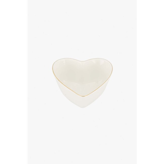 Zusss Dipschaaltje goud hartje wit/goud