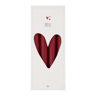 Zusss Set set van 4 rustieke kaarsen 20cm Port