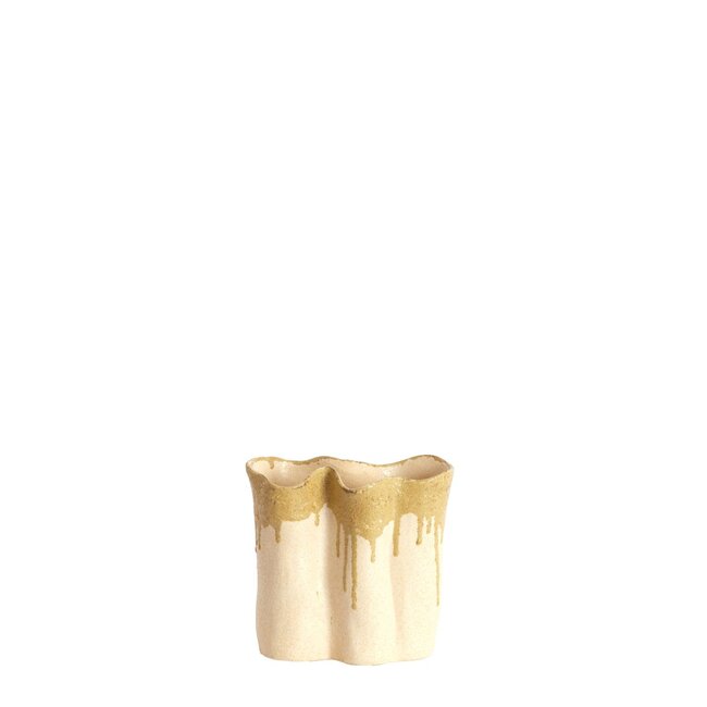 Light & Living Vase Deco 19,5X10,5X18,5 cm FLOVILLA keramiek Olijf groen