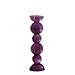 Light & Living Kaarsenhouder Ø9,5x34 cm ITINGA glas bubbel Paars