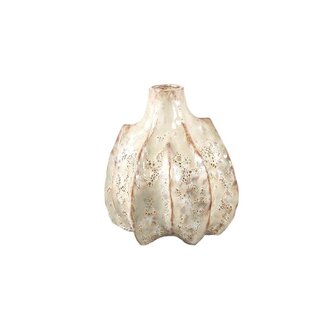 PTMD Jordana Cream organic shaped ceramic bottle pot M