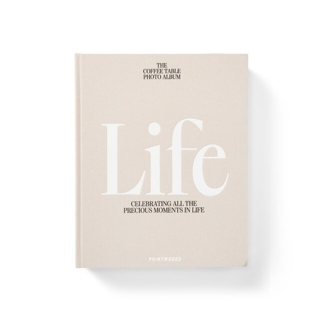 Koffietafelboek Fotoalbum Life - Beige