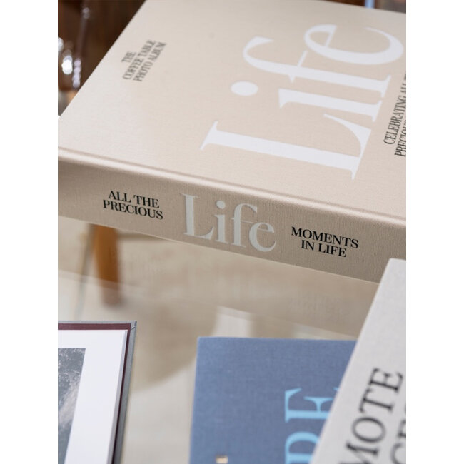 Koffietafelboek Fotoalbum Life - Beige