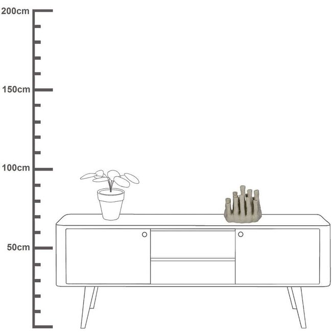 Kersten Ornament Koraal Ecru 27x16x24cm