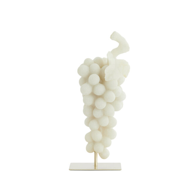 Light & Living Ornament op voet 15x13x35 cm GRAPE creme+antique bronze