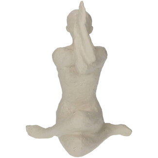 Kersten Ornament Vrouw Yoga Ivoor 18x15x24cm