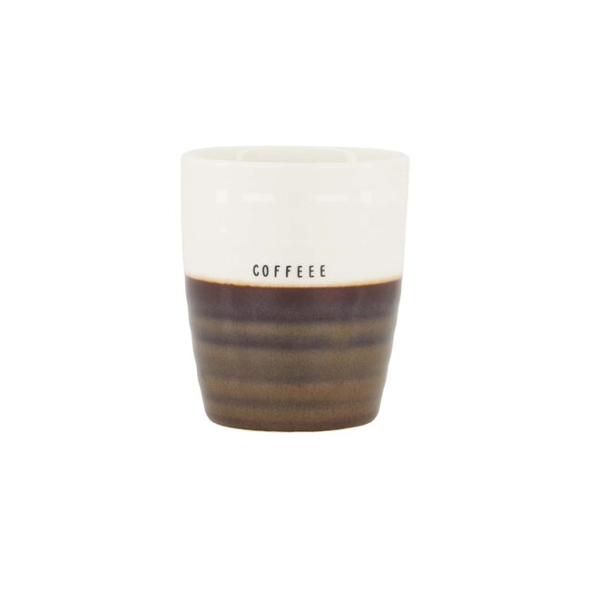 Zusss Koffiemok coffee wit/bruin