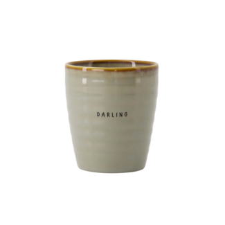 Zusss Koffiemok darling grijsblauw