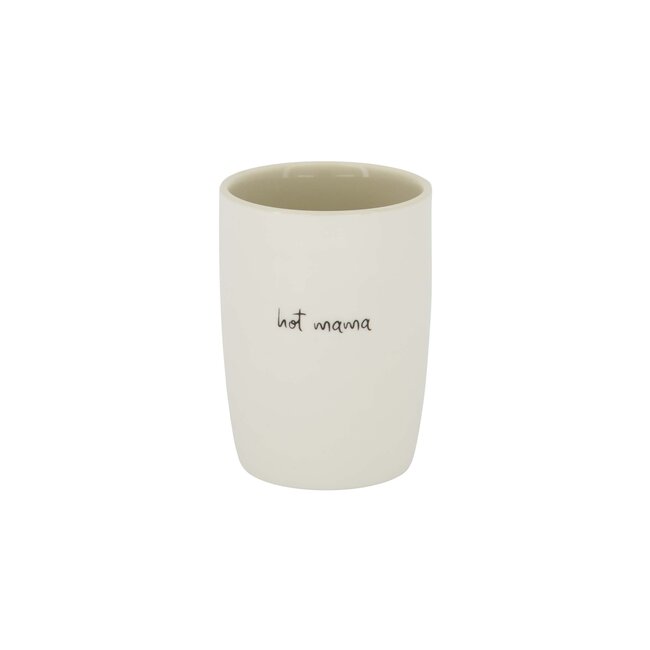 Zusss koffiemok hot mama wit/zand/zwart