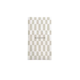 Zusss servetten rechthoek gezelligheid wit/zand Zusss servetten rechthoek gezelligheid wit/zand