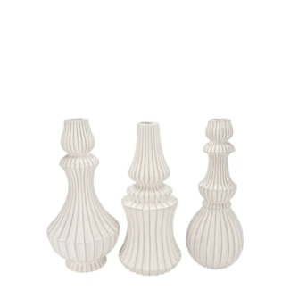 Mika Nordic Sand Vase Curves 3 ass. 13x25 cm