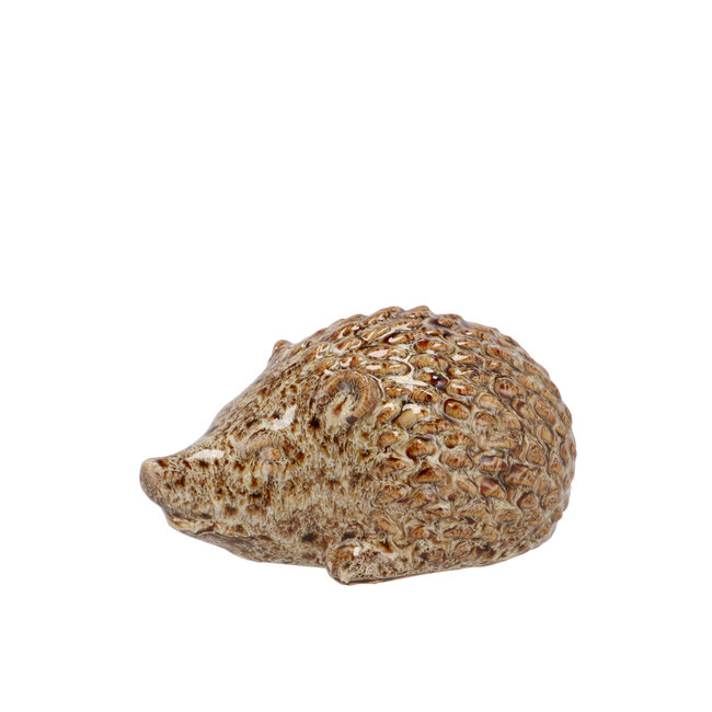 Hedgehog Glaze brown 9x6x5 cm