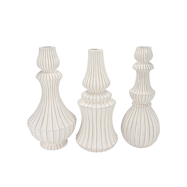 Mika Nordic Sand Vase Curves 3 ass. 20x39 cm