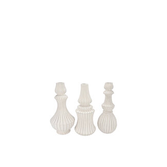 Mika Nordic Sand Vase Curves 3 ass. 9x16 cm