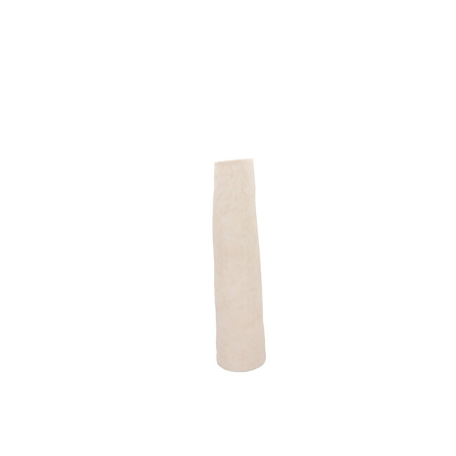 Porto White Vase Tube 10x10x20 cm