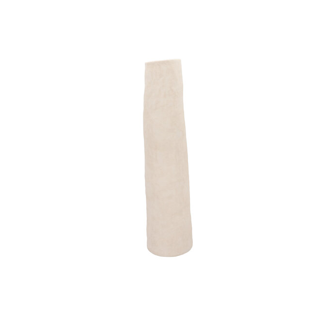 Porto White Vase Tube 16x16x61 cm