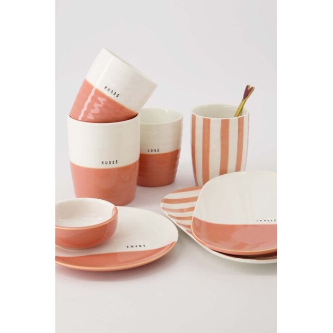 Zusss Dipschaaltje love wit/roze