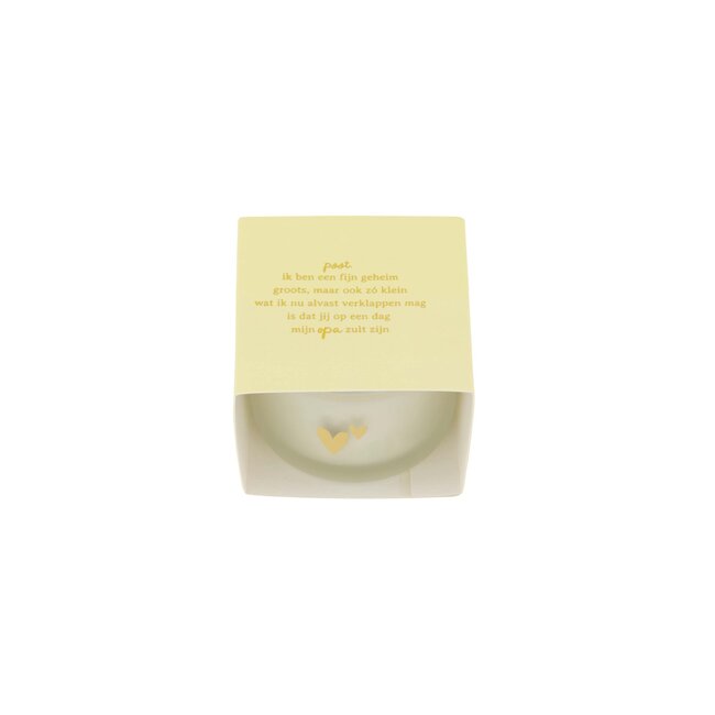 Zusss Geurkaars in wikkel gedichtje opa wit