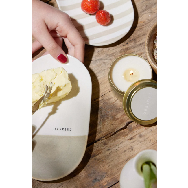 Zusss Geurkaars schuifdoosje leukerd zand