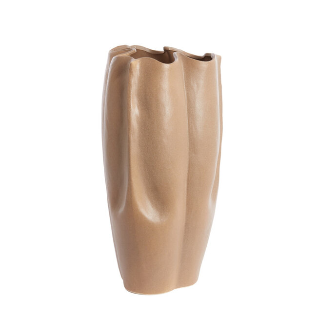Light & Living Vaas deco 28X27,5X56 cm SANGULI keramiek grijs bruin