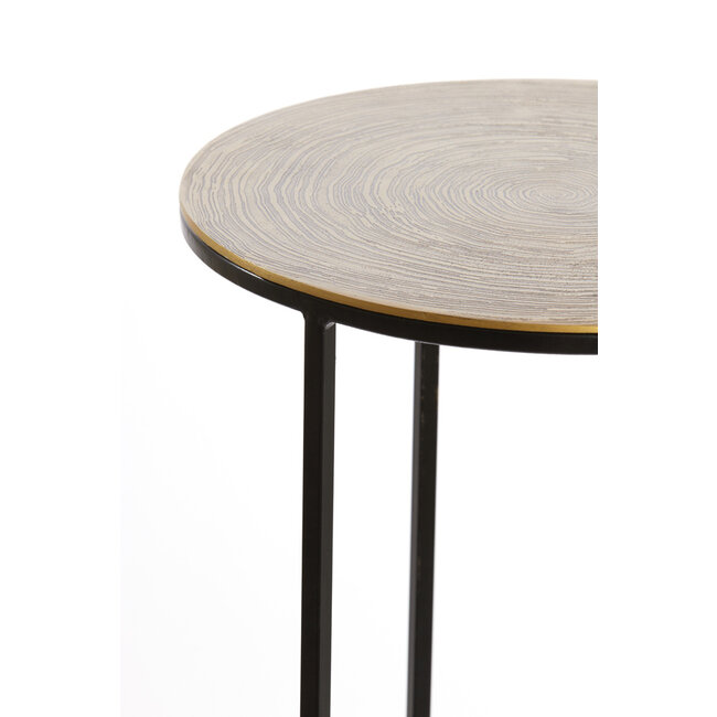 Light & Living Zuil 32x32x81cm PRIMO antiek brons+zwart S