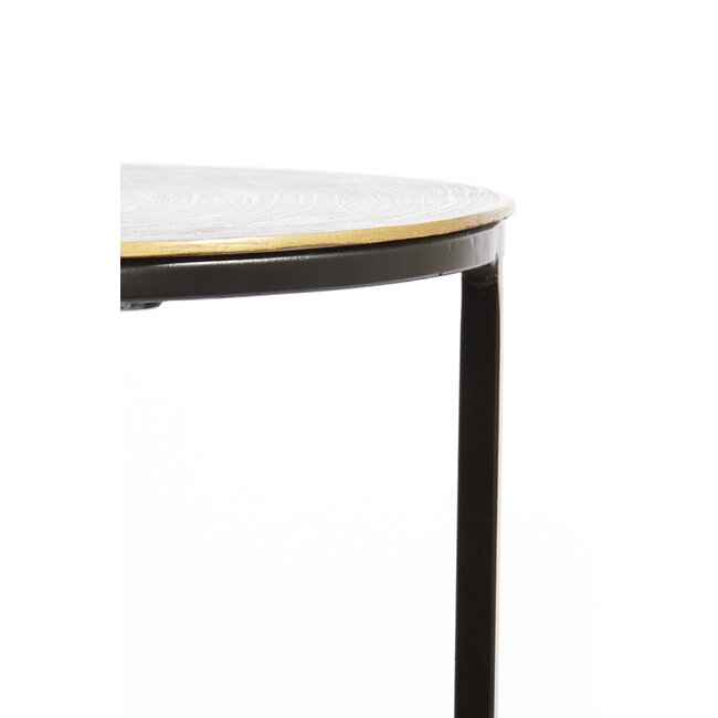 Light & Living Zuil 32x32x81cm PRIMO antiek brons+zwart S