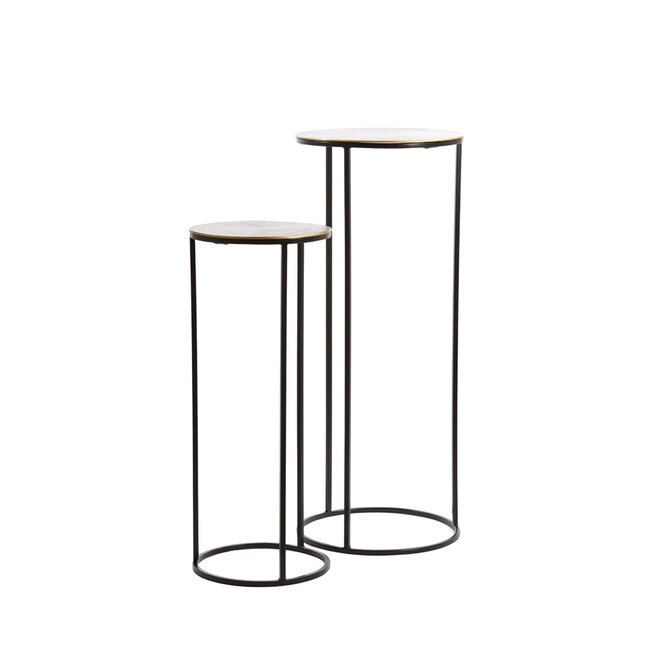 Light & Living Zuil 32x32x81cm PRIMO antiek brons+zwart S