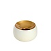 Light & Living Theelicht Ø15x10 cm VEROLI mat crème+goud