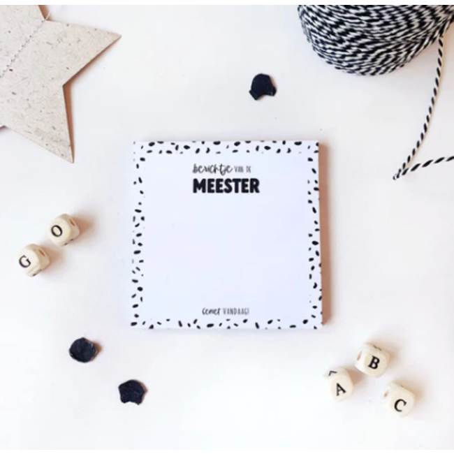Post-it notes | berichtje van de meester