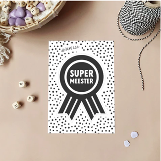Ansichtkaart | jij bent een supermeester