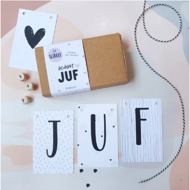 Letterslinger | Bedankt ♡ Juf ♡