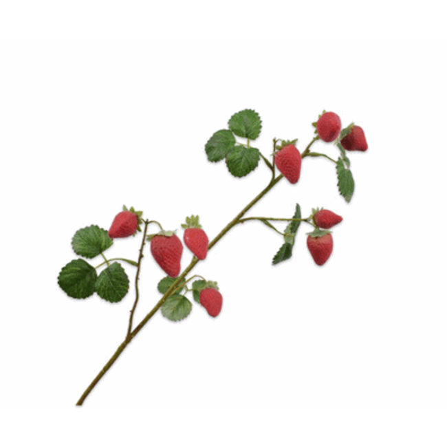 Silk-Ka AARDBEI TAK RD/GRN 68 cm
