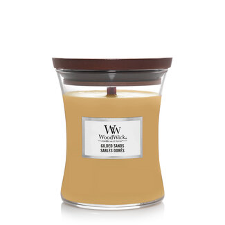 Woodwick Gilded Sands Medium Candle WoodWick© 60h. Woodwick Gilded Sands Medium Candle WoodWick© 60h.