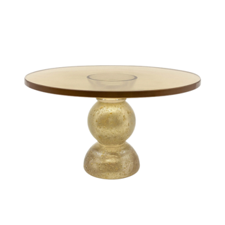 Colmore Cakestand natural crystal glass 30x30x17