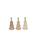 Jazz Cozy Sand Candle Holder 8x13 cm X-mas Tree 3 ass.