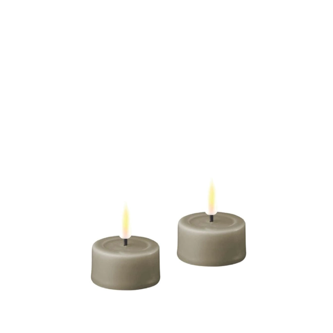 Deluxe Homeart Sand LED Tealights Ø4,1*4.5cm (2 pcs)