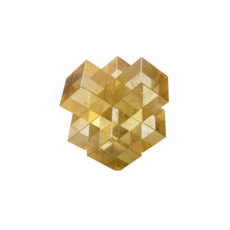 Colmore Decoratief cross natural crystal glass 15x15x15