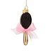Vondels Ornament glass shiny gold hair brush H10.5cm
