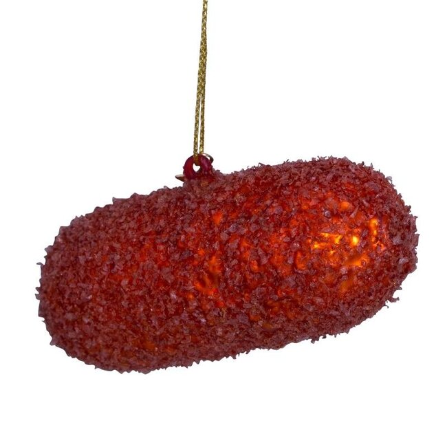 Vondels Ornament glass Dutch kroket H10cm w/box