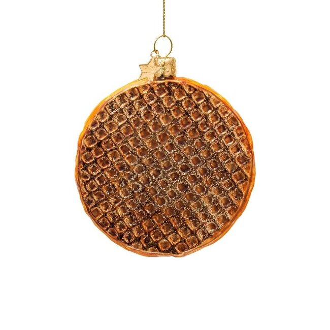 Vondels Ornament glass Dutch stroopwafel