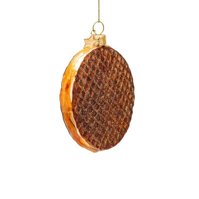 Vondels Ornament glass Dutch stroopwafel