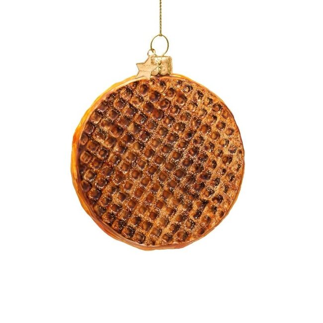 Vondels Ornament glass Dutch stroopwafel