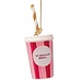 Vondels Ornament glass pink milkshake 15.5cm