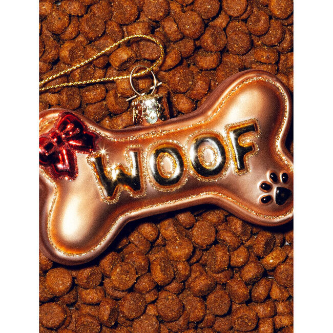 Vondels Ornament glass dog bone H6.5cm