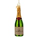 Vondels Ornament glass green luxury champagne bottle H14cm