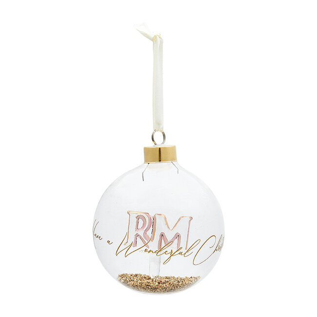 Riviera Maison Wonderful Times Ornament gold D. 10