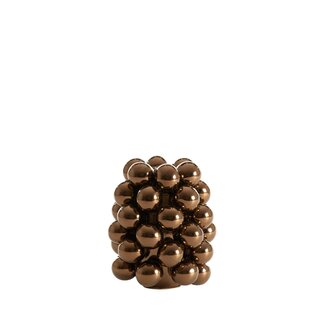Light & Living Vaas deco Ø14X17,5 Cm Biyang Ceramics Metallic Bronze Light & Living Vaas deco Ø14X17,5 Cm Biyang Ceramics Metallic Bronze